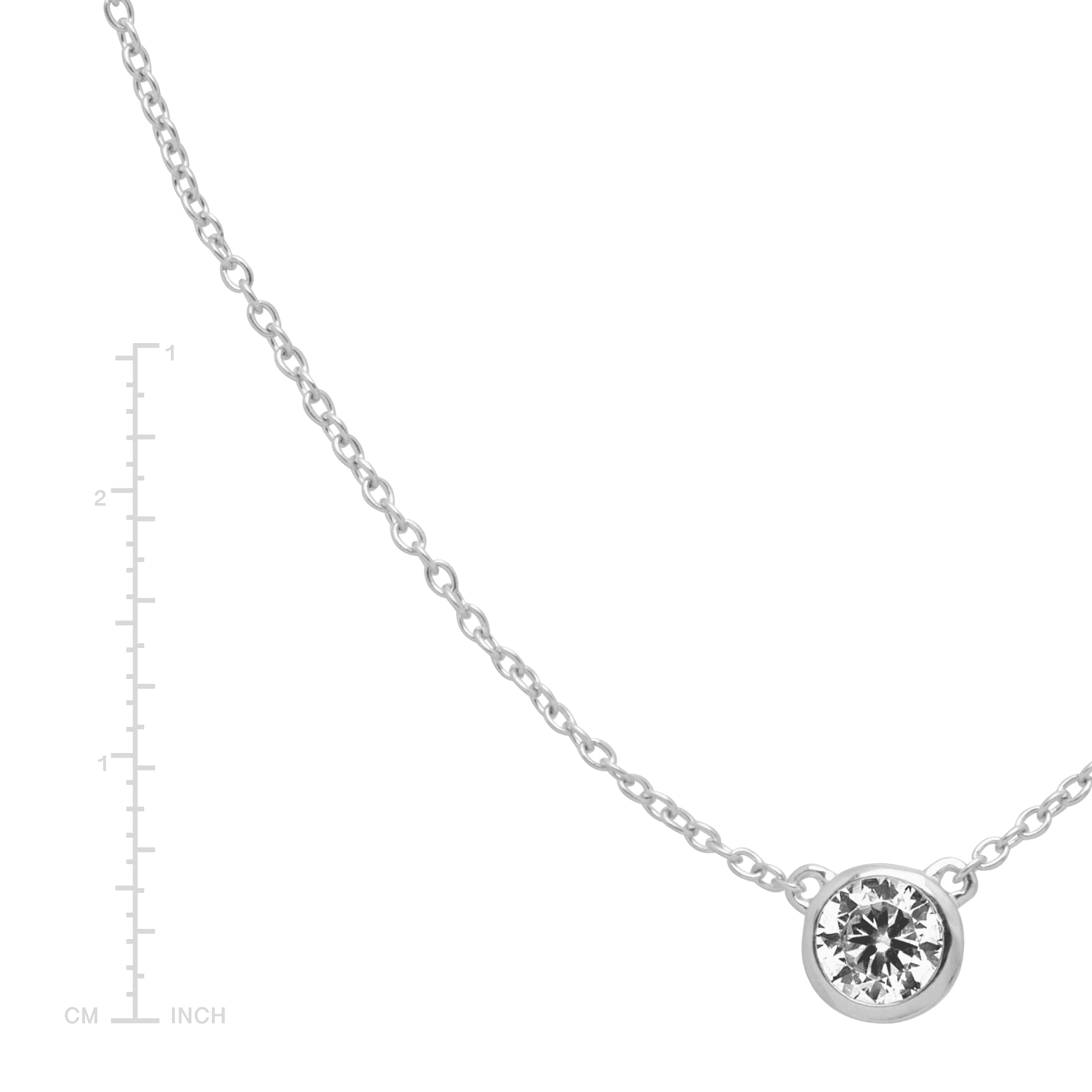 Silpada 'Marvel' Cubic Zirconia Necklace in Sterling Silver, 16" + 2"