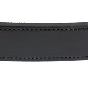 Hidden Money Pocket Travel Leather Belt (Size 38, Black)