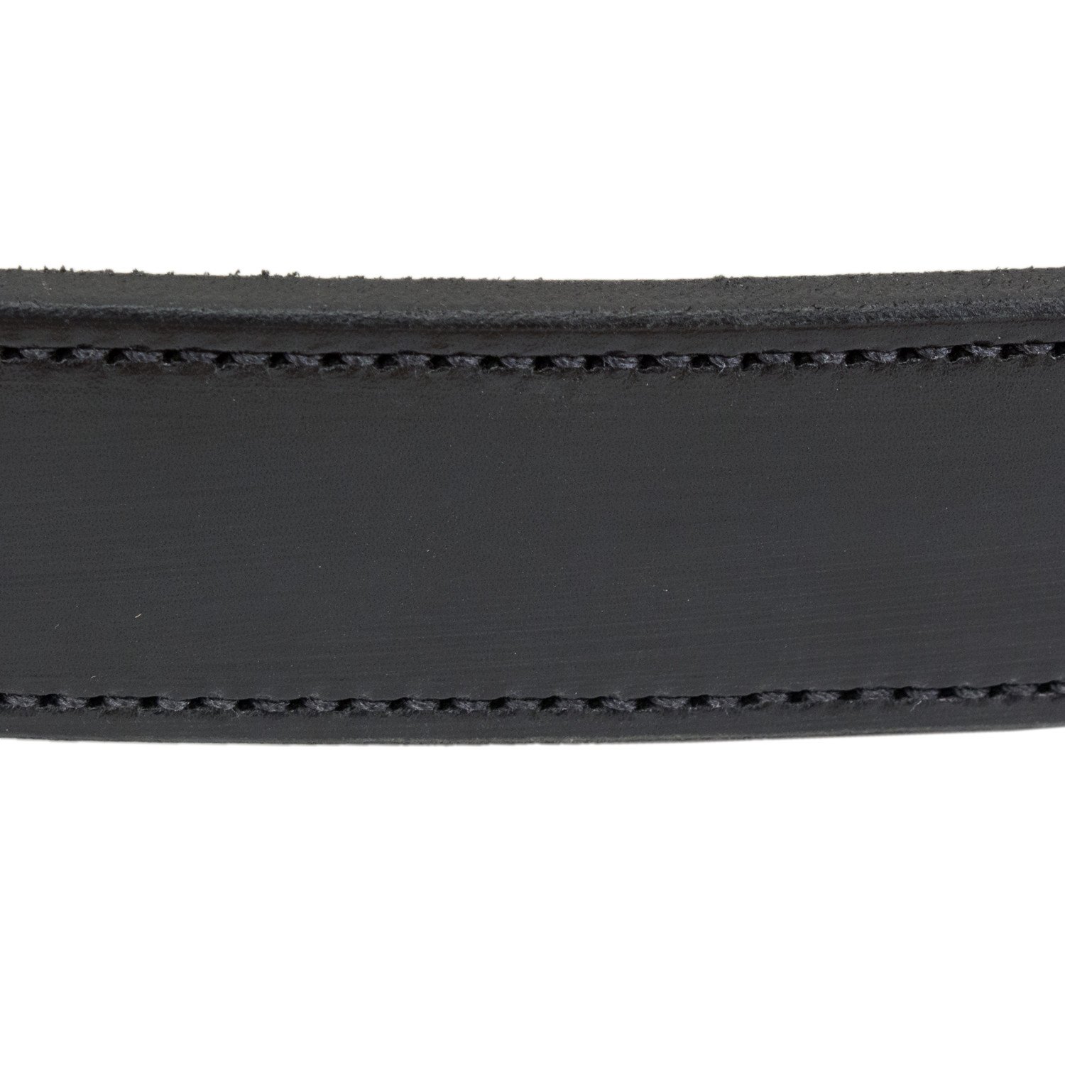 Hidden Money Pocket Travel Leather Belt (Size 38, Black)