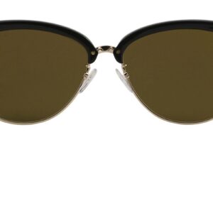 Tom Ford TF368 Fany Oval Sunglasses 59mm FT0368 (01G Black/Gold, Gold Mirrored)