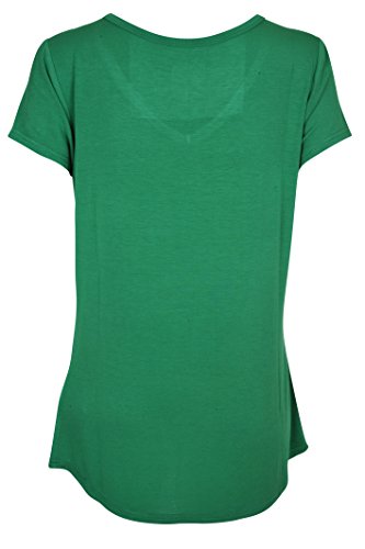 Ultra Game NBA Boston Celtics Womens Box Out Varsity Stripe Tee Shirt, Team Color, Medium