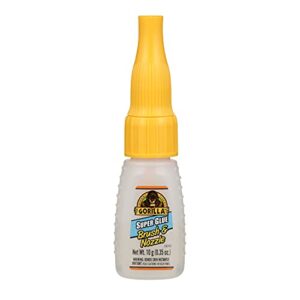 Gorilla Super Glue with Brush & Nozzle Applicator, 10 Gram, Clear, (Pack of 2)