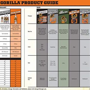 Gorilla Crystal Clear Repair Duct Tape, 1.88” x 9 yd, Clear, (Pack of 12)