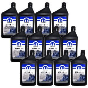 fits-jeep dodge chrysler atf+4 automatic transmission fluid case of 12 quarts mopar