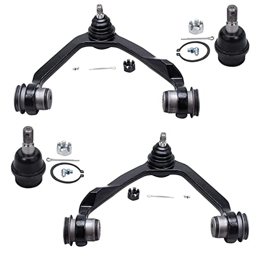 Detroit Axle - Front 4pc Suspension Kit for 4WD Ford F-150 F-250 Expedition Lincoln Navigator, 2 Upper Control Arms with Ball Joints 2 Lower Ball Joints Replacement