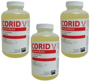 (3 pack) merial 66798 corid liquid 9.6 percent for calves 16-ounce