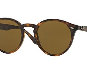 Ray-Ban RB2180 710/73 51M Dark Havana/Dark Brown Sunglasses for Men for Women