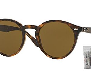 Ray-Ban RB2180 710/73 51M Dark Havana/Dark Brown Sunglasses for Men for Women