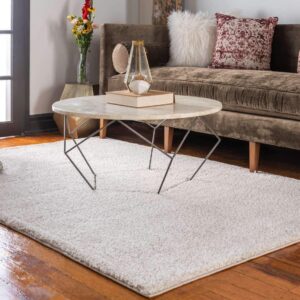 Unique Loom Solo Collection Area Rug - Calabasas (10' x 13' Rectangle, Ivory)