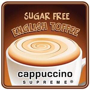 Cappuccino Supreme 1.2 lb bag Sugar Free English Toffee Instant Cappuccino Mix