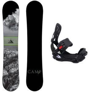 package-camp seven valdez snowboard 158 cm wide-system ltx binding large