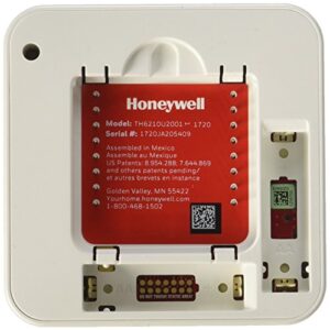 Honeywell TH6210U2001/U T6 Pro Programmable Thermostat, 2 Heat / 1 Cool Heat Pump Or 1 Heat / 1 Cool Conventional