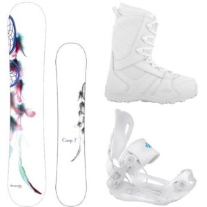 package-camp seven dreamcatcher snowboard 139 cm-system lux bindings-siren lux women's snowboard boots-7