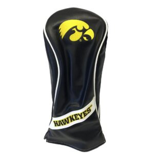 prg americas ncaa iowa hawkeyes driver leatherette wood cover, black