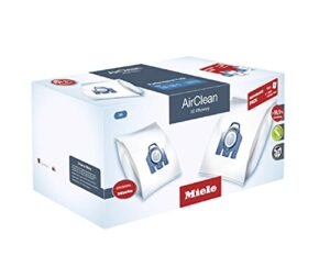 miele xxl performance pack, 16 airclean 3d gn vacuum cleaner bags and 1 hepa filter, traps and secure dust