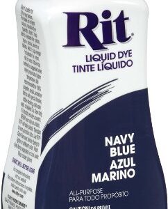 Rit Liquid Dye Black 8 Oz & Rit Dye Liquid Fabric Dye, 8-Ounce, Navy Blue (1)