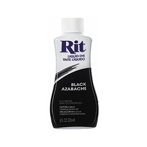 Rit Liquid Dye Black 8 Oz & Rit Dye Liquid Fabric Dye, 8-Ounce, Navy Blue (1)