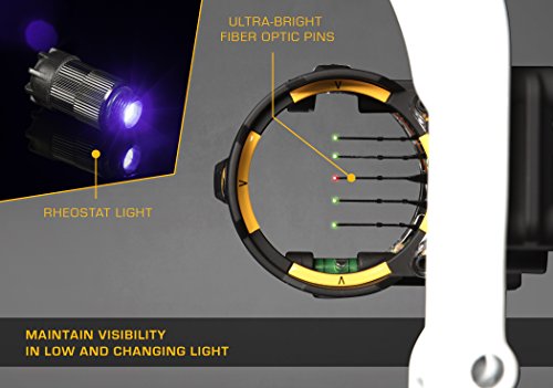 Trophy Ridge React H5 Archery Bow Sight, Right Hand, 0.019 Pin