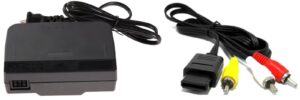 video game accessories ac adapter power supply & av cable cord for nintendo n64 bundle (brand new)