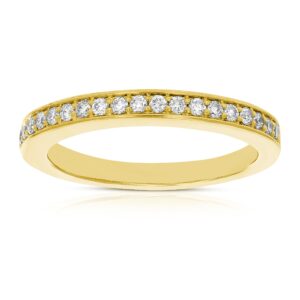 vir jewels 1/5 cttw diamond wedding band in 10k yellow gold size 5