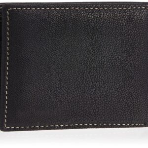 Timberland Men's Leather Passcase Security RFID Wallet, Black, One Size