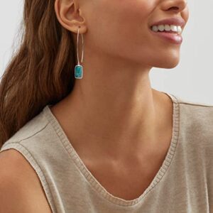 Silpada 'Oasis' Compressed Turquoise Drop Earrings in Sterling Silver