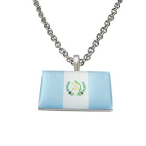 Kiola Designs Guatemala Flag Pendant Necklace