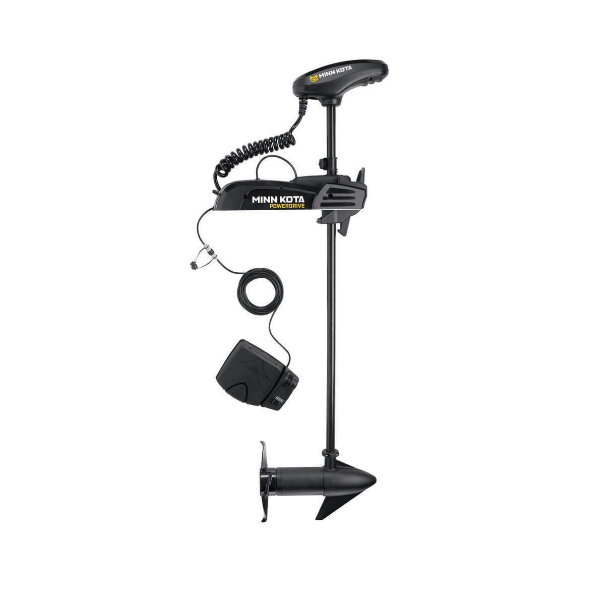 Minn Kota 1358790 PowerDrive Freshwater Electric-steer Bow-Mount Trolling Motor with Digital Maximizer, 45 lbs Thrust, 48" Shaft