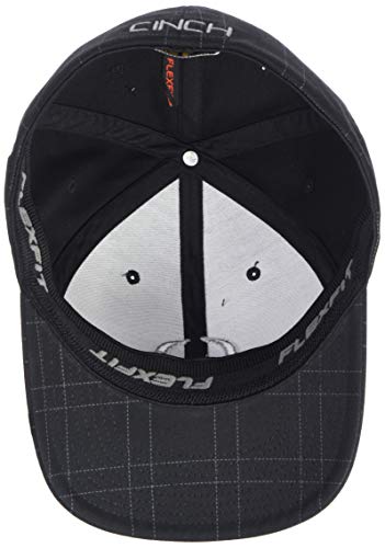 Cinch Men's Flexfit Cap with Emboidery, Black/Grey, S/M