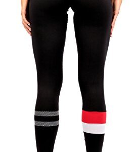 Ultra Game NBA Chicago Bulls Womens Leggings Perimeter Fitness Sport Yoga Pants, Black, Medium