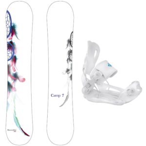 package-camp seven dreamcatcher snowboard 150 cm-system lux bindings