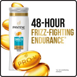 Pantene, Shampoo, with Argan Oil, Pro-V Smooth and Sleek Frizz Control, 25.4 fl oz, Twin Pack