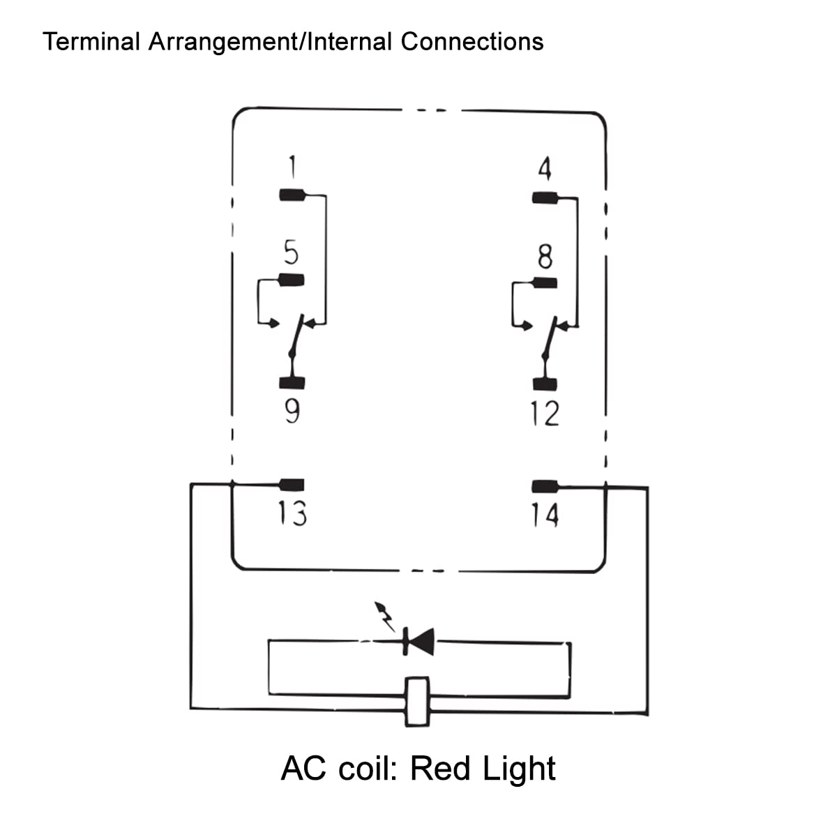 Baomain Power Relay MY2N-GS AC 220V-240V Coil LED Indicator 8 pin terminal with DIN Rail PYF8A Socket Base