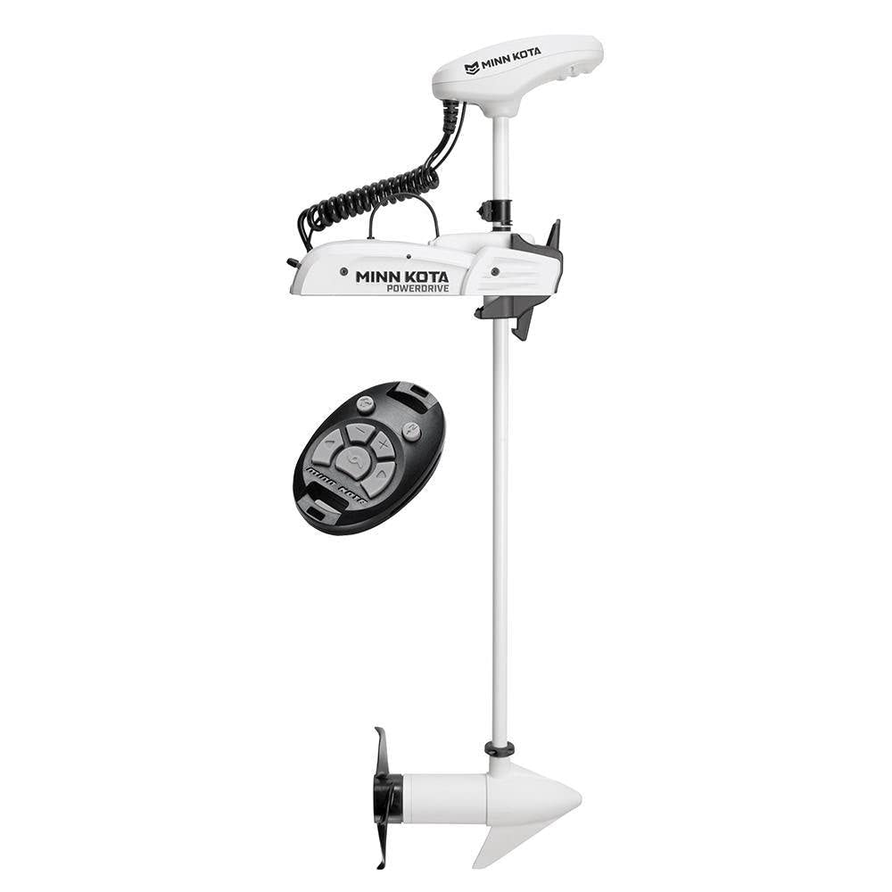 Minn Kota 1363559 Riptide PowerDrive Saltwater Electric-steer Bow-Mount Trolling Motor with Digital Maximizer & CoPilot, 55 lbs Thrust, 54" Shaft