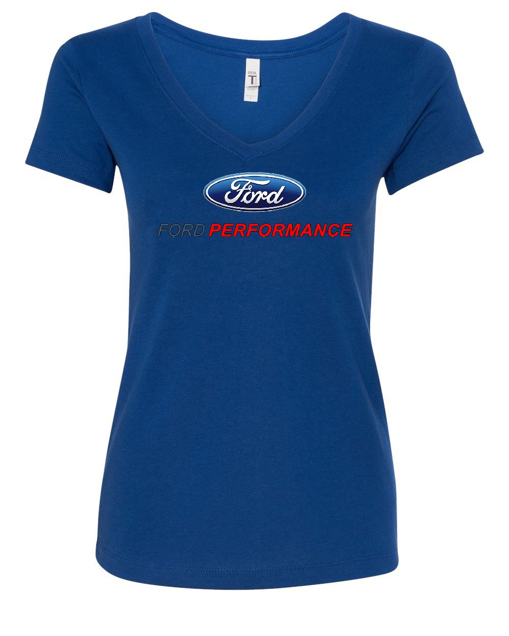 Ford Performance V-Neck T-Shirt Ford Mustang GT ST Racing Royal Blue Medium