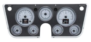 dakota digital 67-72 chevy pickup customizable gauge system silver alloy hdx-67c-pu-s