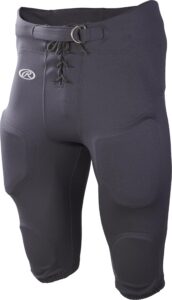 rawlings |youth game/practice football pants, grey, small