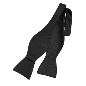 luther pike seattle self tie bow ties for men tuxedo bowtie bow tie (black)