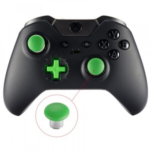 eXtremeRate 8 in 1 Metal Magnetic Thumbsticks Analogue Joysticks T8H Cross Screwdrivers with Storage Case for Xbox One S X Elite for PS4 Slim Pro Controller Green