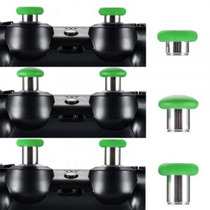 eXtremeRate 8 in 1 Metal Magnetic Thumbsticks Analogue Joysticks T8H Cross Screwdrivers with Storage Case for Xbox One S X Elite for PS4 Slim Pro Controller Green