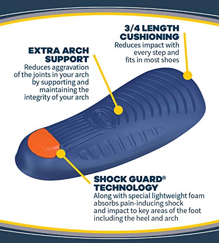 Dr. Scholl's ARCH Pain Relief Orthotics, Insoles for Men (8-12), 1 Pair Shoe Inserts