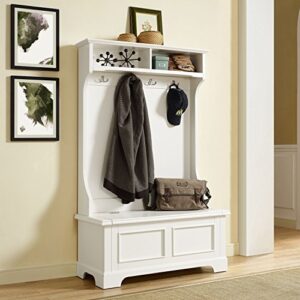 Crosley Furniture Campbell Hall Tree - White