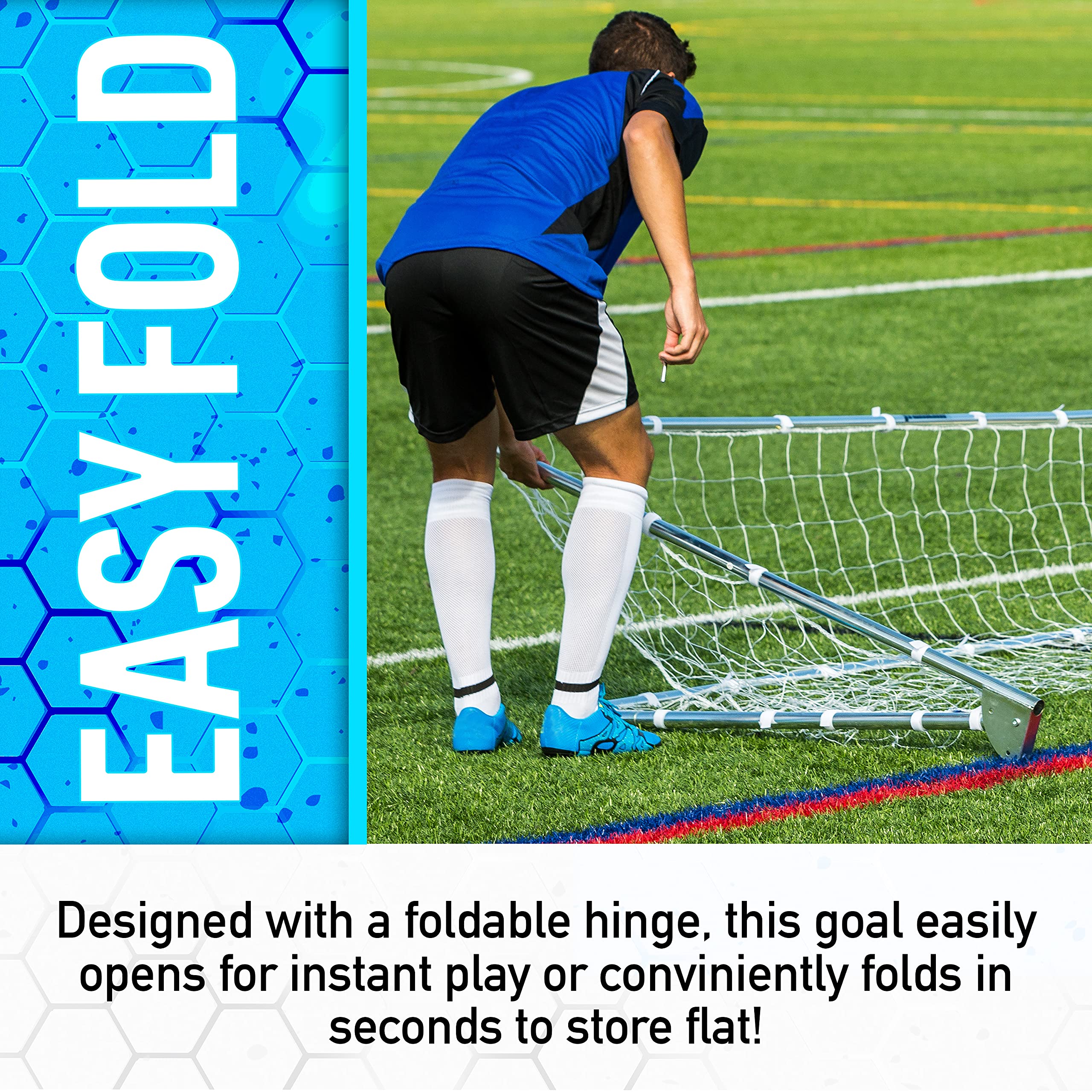 Franklin Sports Soccer Replacement Goal Nets and Soccer Goal Straps - Replacement Soccer Net For 12'x6' Soccer Goals