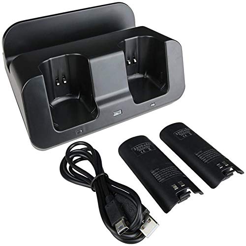 eLUUGIE 3 in 1 Charger Dock Charging Station Base for Wii U Gamepad Charger Stand wii u Gamepad Charger Cradle WII U Gamepad Power Stand wii u Charging Dock