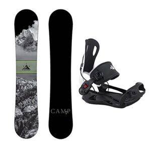 package-camp seven valdez snowboard 158 cm wide-system mtn binding xl