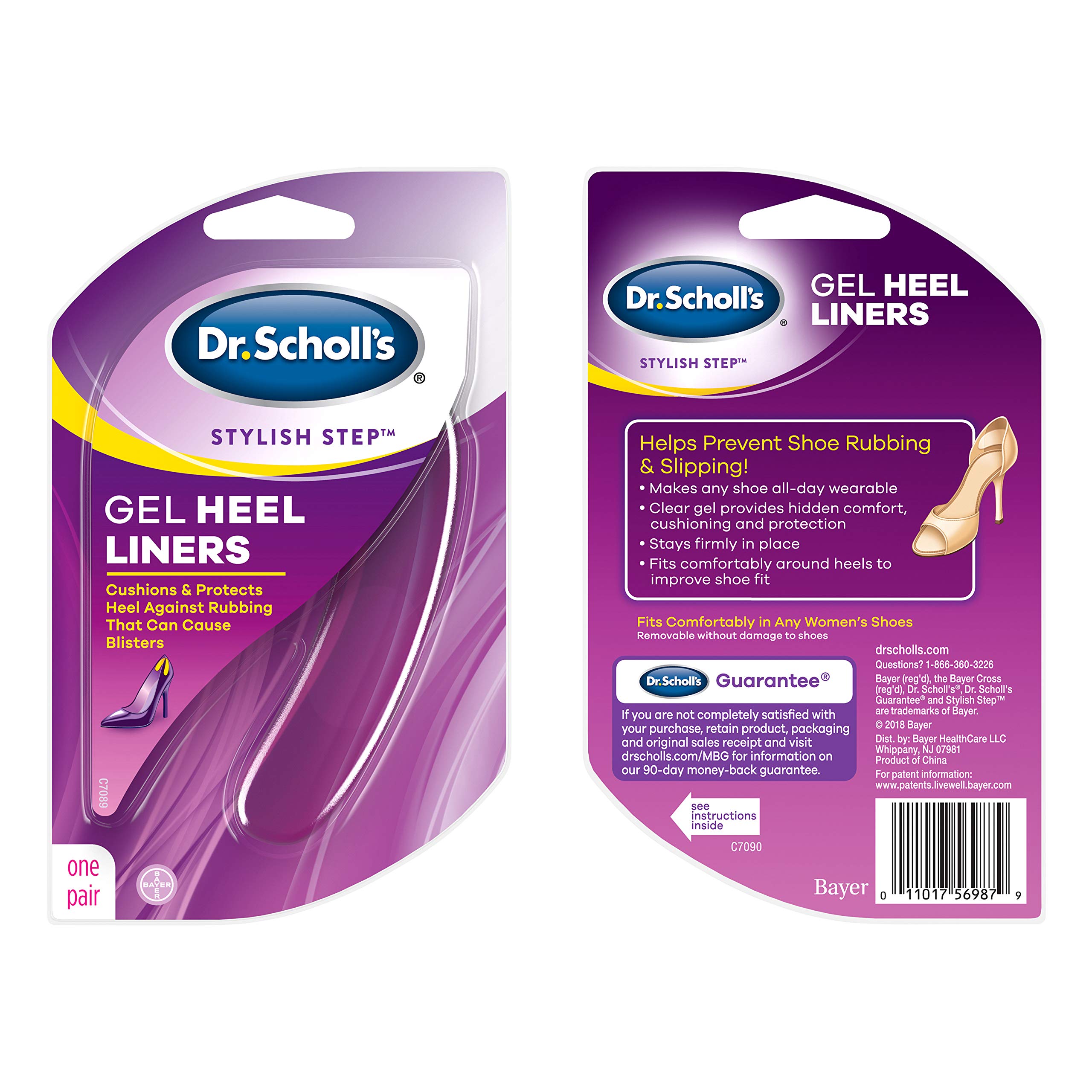 Dr. Scholl's Stylish Step Gel Heel Liners, 1 Pair - One Size fits All