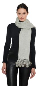 cashmere scarf-cashmere-cashmere cape-dress shawl-mink stole-cashmere scarves (silver w/mink)