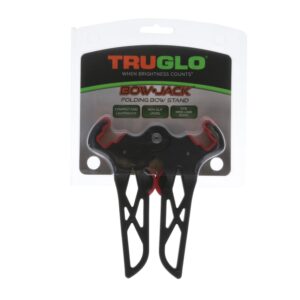 TRUGLO Bow Jack Folding Bow Stand, Mini Wide , Black