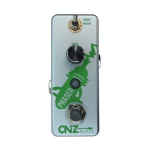 cnz audio phaser guitar effects pedal, true bypass