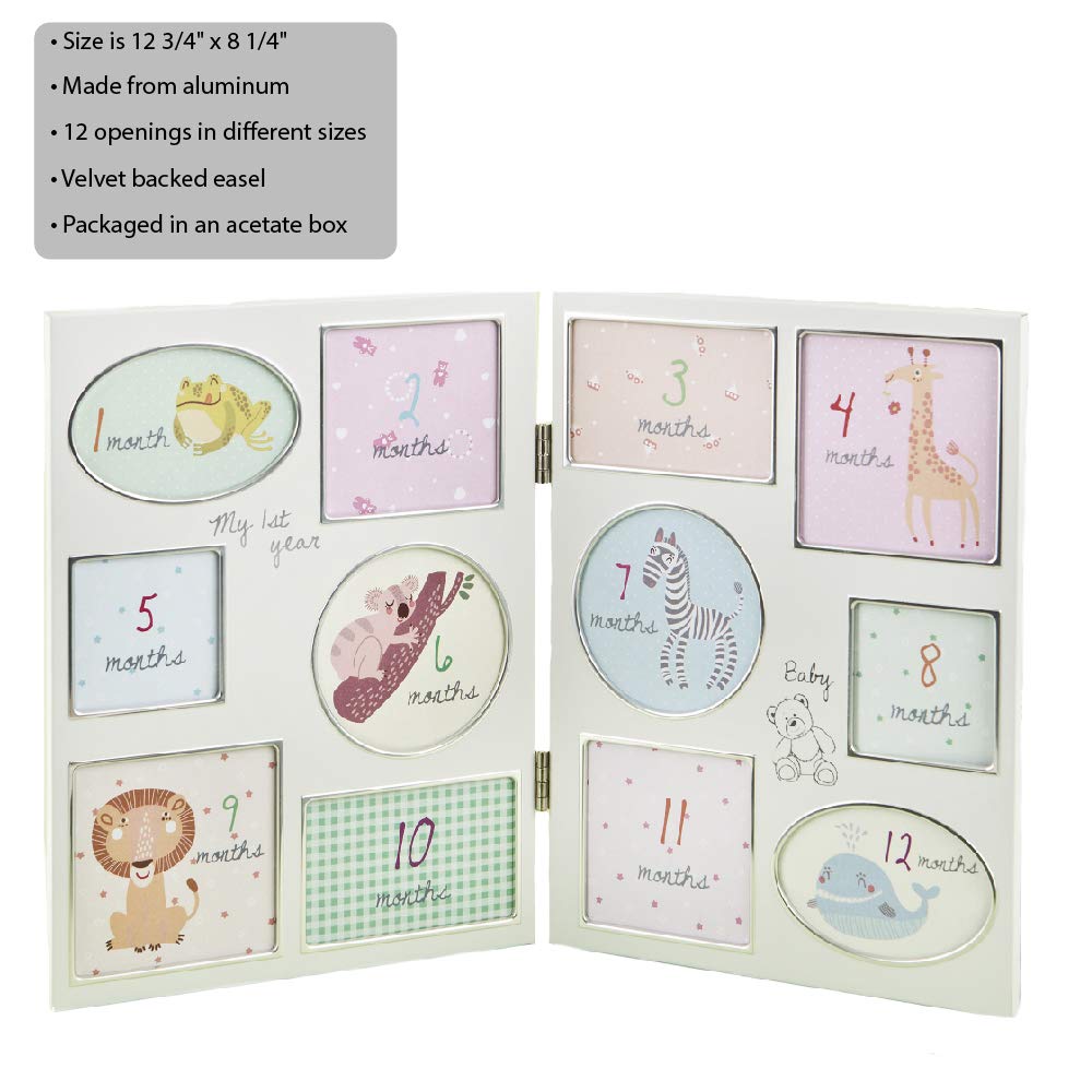 FASHIONCRAFT Lovely Baby Collage, Perfect Baby-shower Gift, Favor - Hinged - My First Year